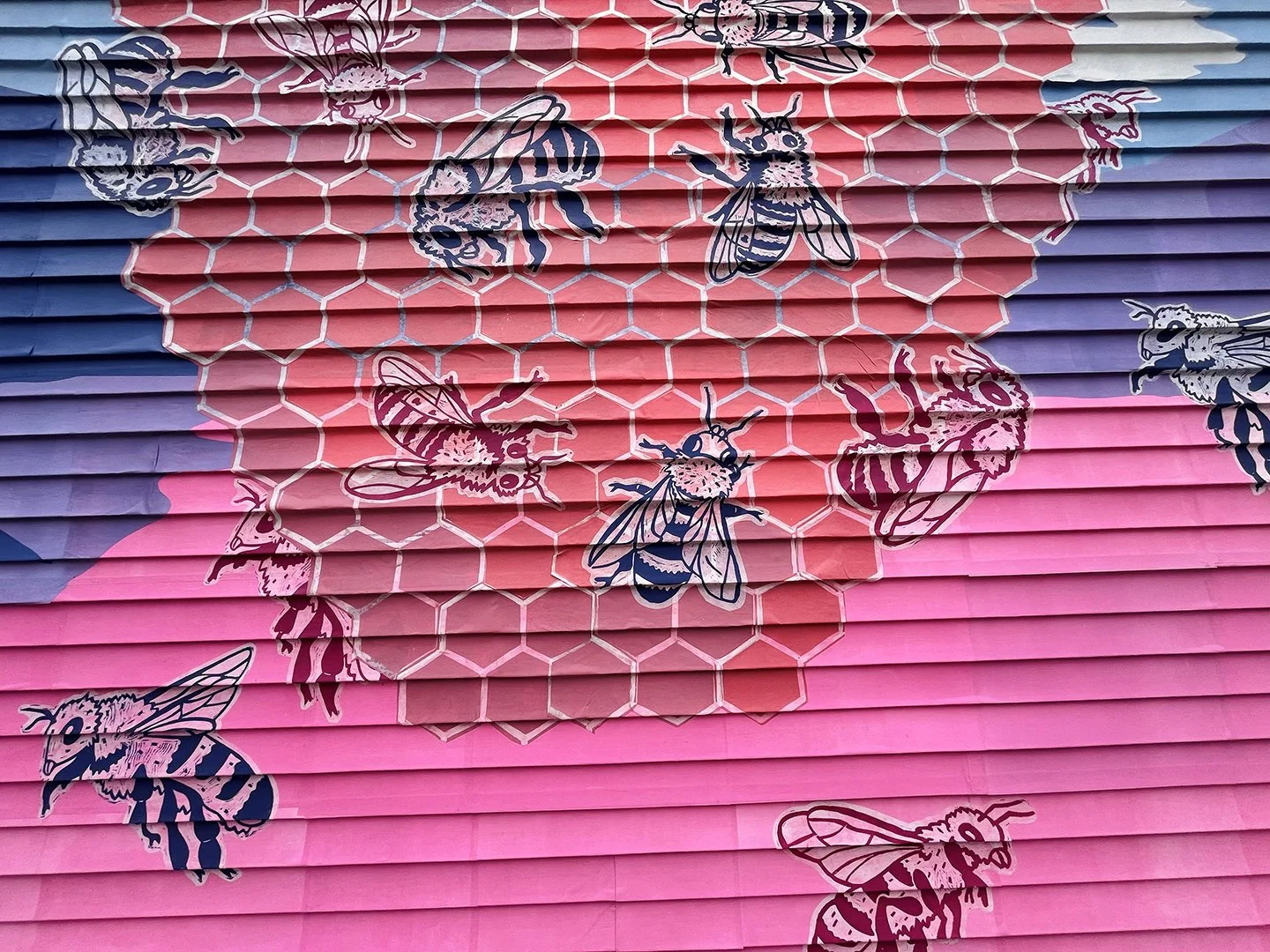 Blissful Bees Mural — Void Boy